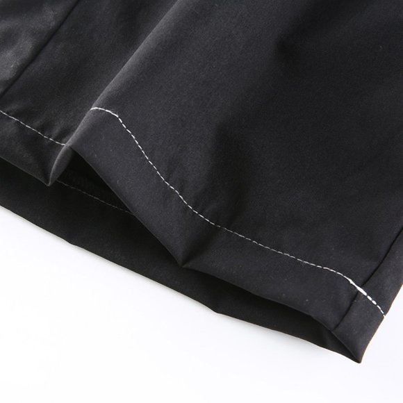 Punk Style High Waist Cargo Pants Gothic Metal But - Picture 6 of 6